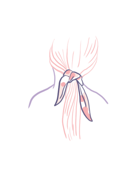 carte foulard illustré